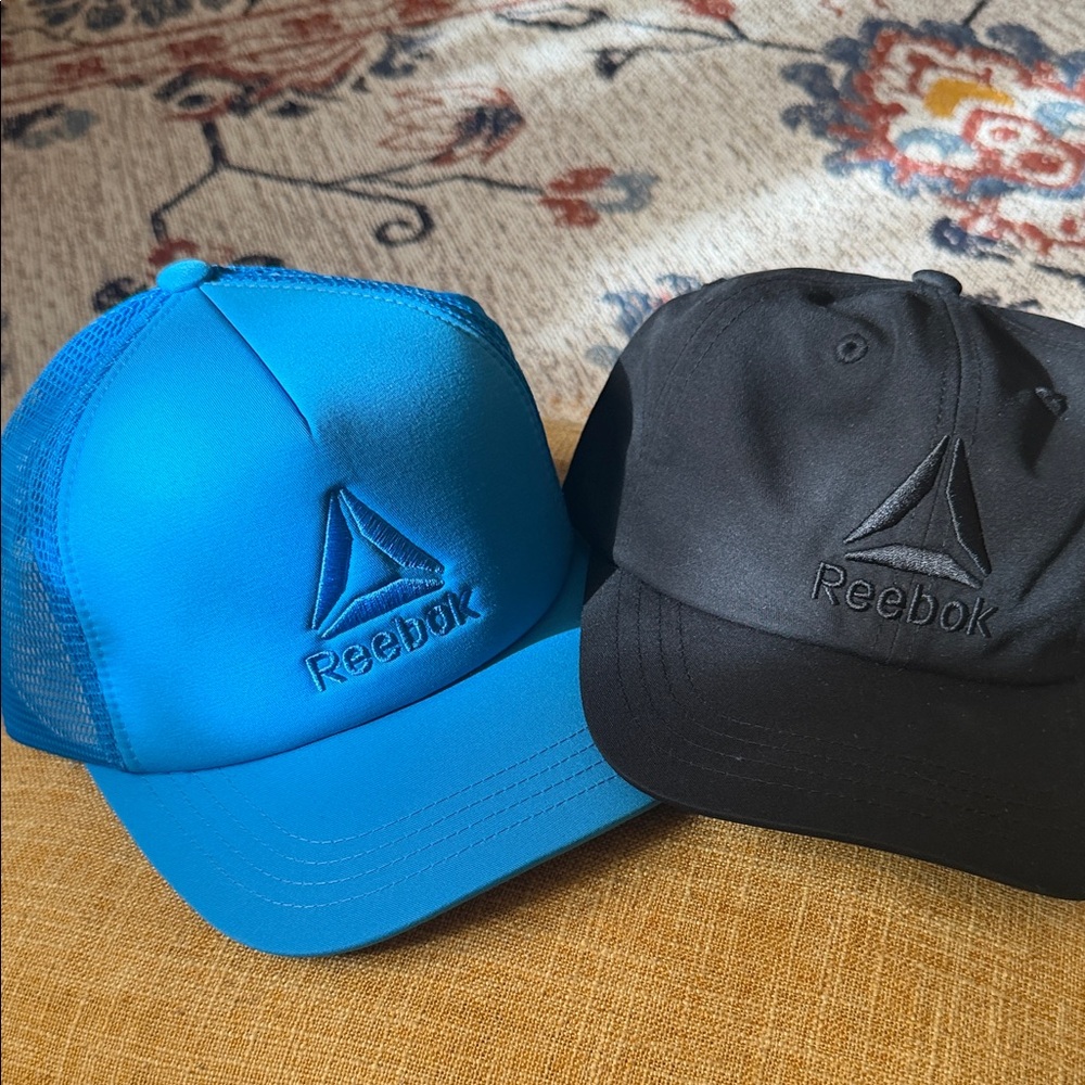 Reebok Black and Blue Caps